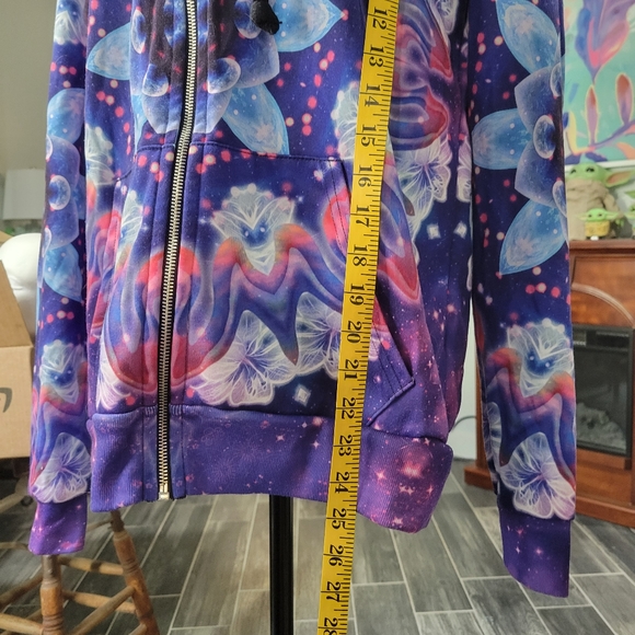 iEDM.COM Hooded Sweatshirt Men's Small. Psychadelic Colors - Picture 6 of 6